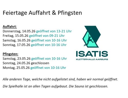 Öffnungszeiten Pfingsten + Auffahrt 2026